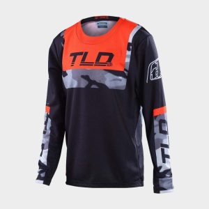 Crosströja barn - Troy Lee Designs GP Brazen Camo Svart/Orange