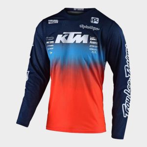 Crosströja - Troy Lee Designs GP Air KTM Stain'd Blå/Orange