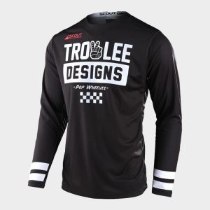 Crosströja -Troy Lee Designs Scout GP Peace & Wheelies Svart