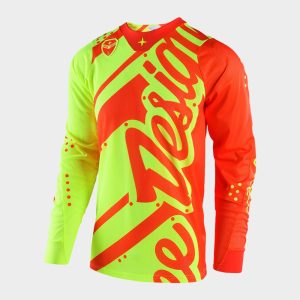 Crosströja - Troy Lee Designs SE Air Shadow Fluorescent Gul/Orange